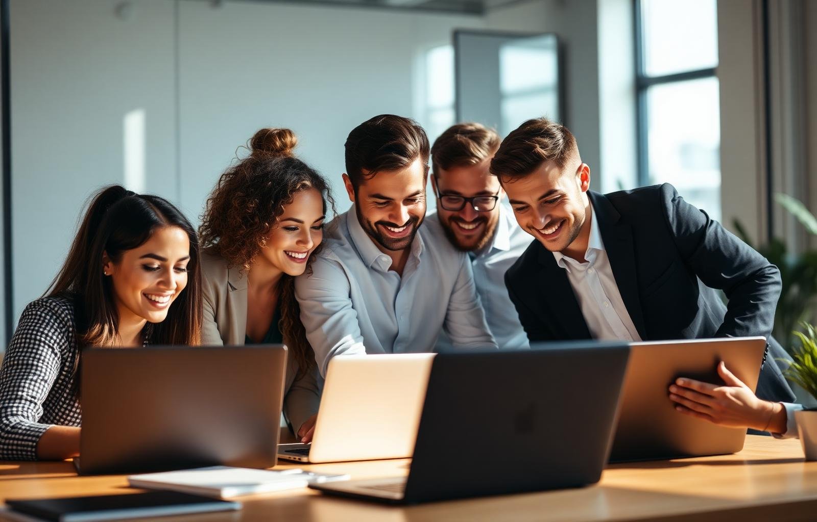 ELF Technologies consultants collaborating with a client team